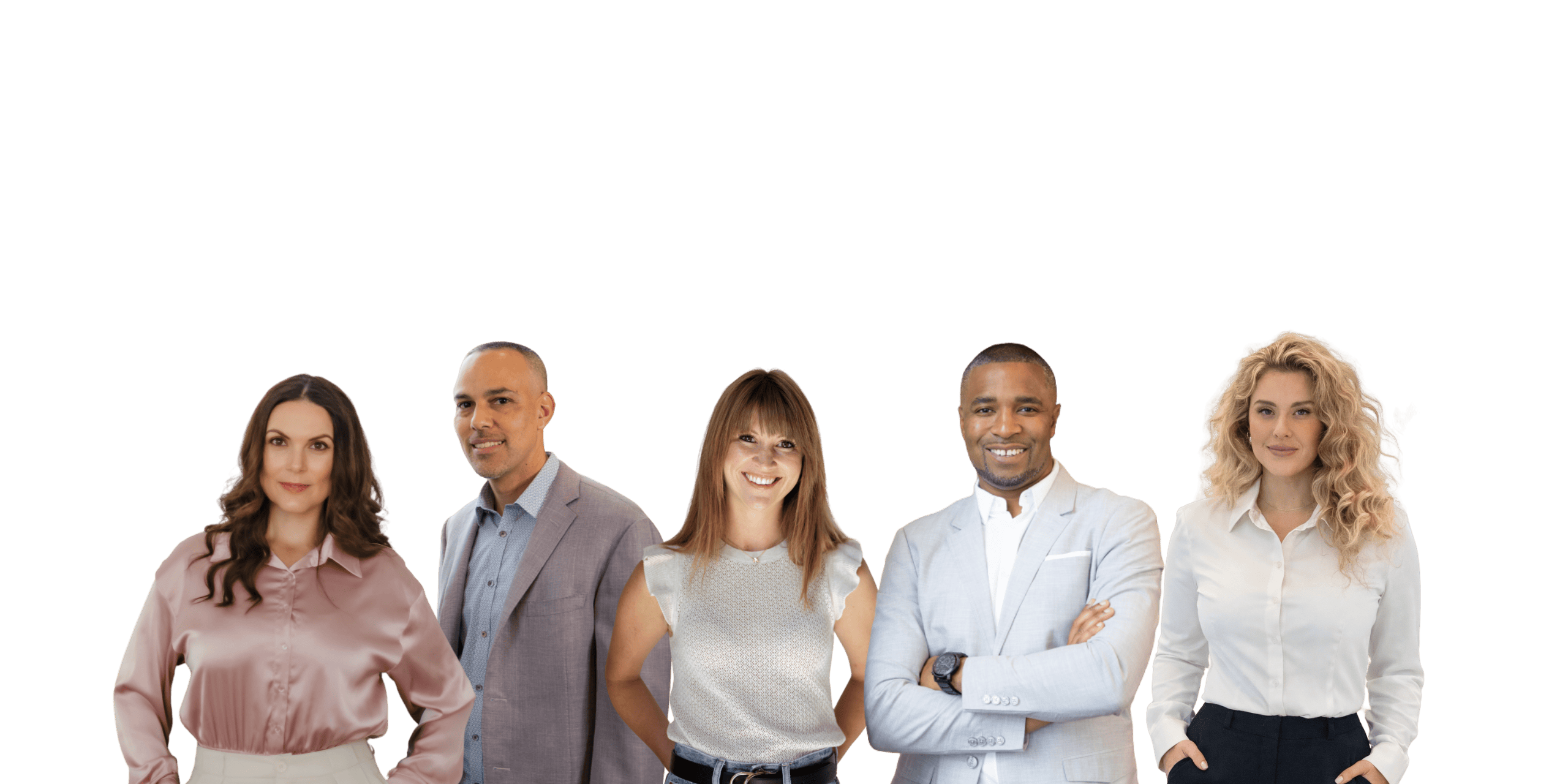 Diverse real estate team ready to help with your home search.